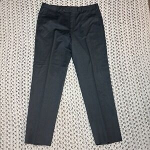 Ermenegildo Zegna‎ Mens Wool Micronsphere Gray Dress Pants Size 52R 36x30.5